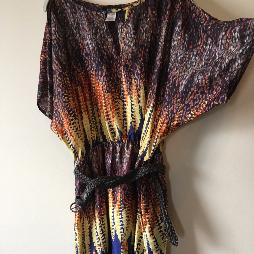 Patterned Size 16 Loose Pencil Skirt Dress